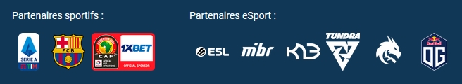 Les partenaires officiels de 1xbet